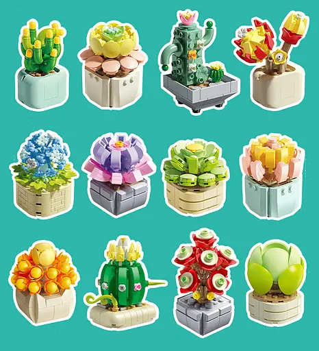 Конструктор Квіти 1097 елементів Ramiz - фото 2