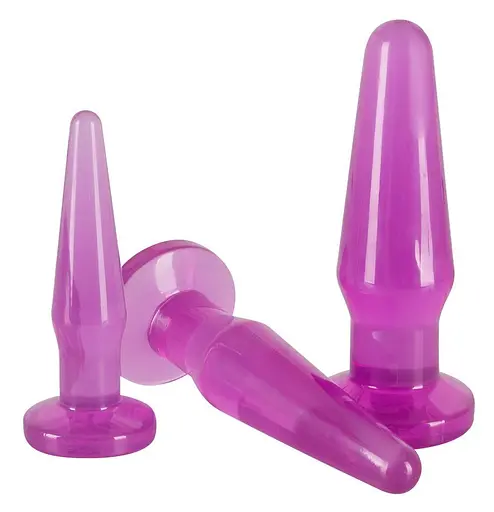 Набір анальних пробок Anal Training Set Lila 3 шт. (фіолетовий)