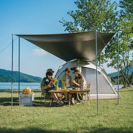 Намет тримісний автоматичний з тентом Naturehike Ango CNK2550WS010 S (Сірий) - фото 10