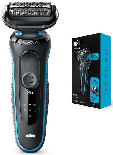 Електробритва чоловіча Braun Series 5 51-B1000s Black/blue UA - фото 3