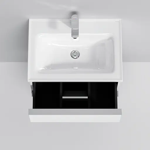 Тумба з умивальником AM.PM X-Joy S підвісна 65 см 2 ящики білий MTA-FHX0652WG-WCC0652WG Білий - фото 4