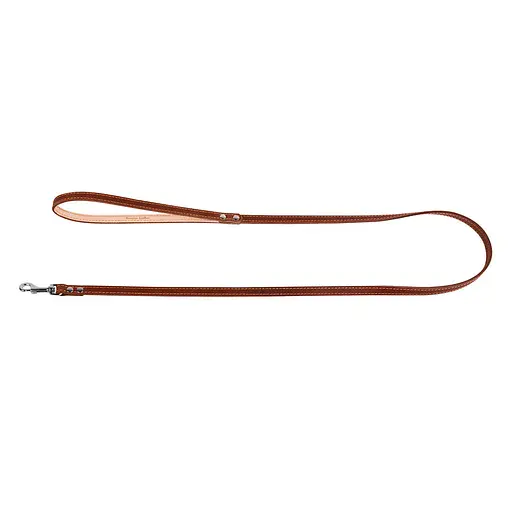 Поводок "CoLLaR" одинарный с прошивкой (ширина 14мм длина 122см) коричневый - фото 2