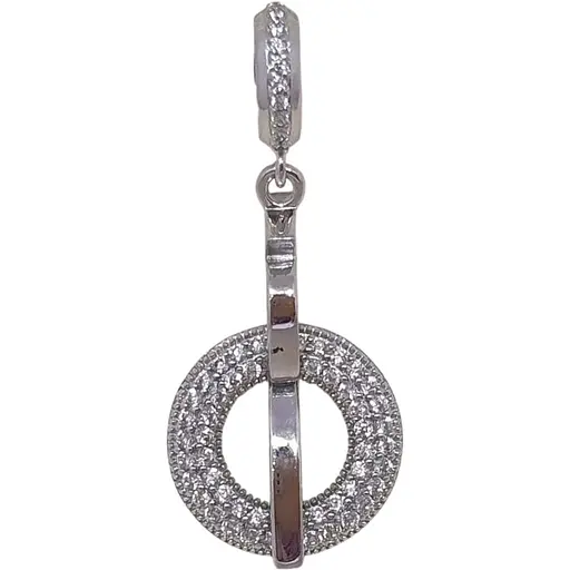 Срібна підвіска Dear з фіанітами. 4348.1С