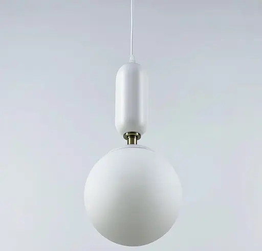 Підвісний світильник в трьох кольорах об‘ємного плафону | Арт. 12015/1 WT | Line F - фото 2