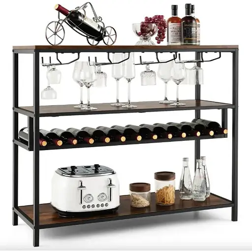 Стіл для кухні Costway Alfred фуршетний в стилі Loft - фото 3