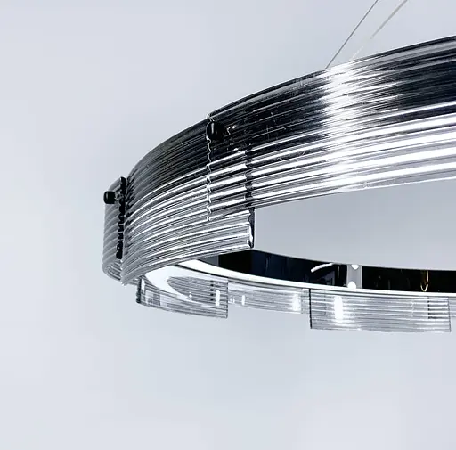 Подвесная люстра в корпусе черный хром Line.F Диаметр 60см - фото 2