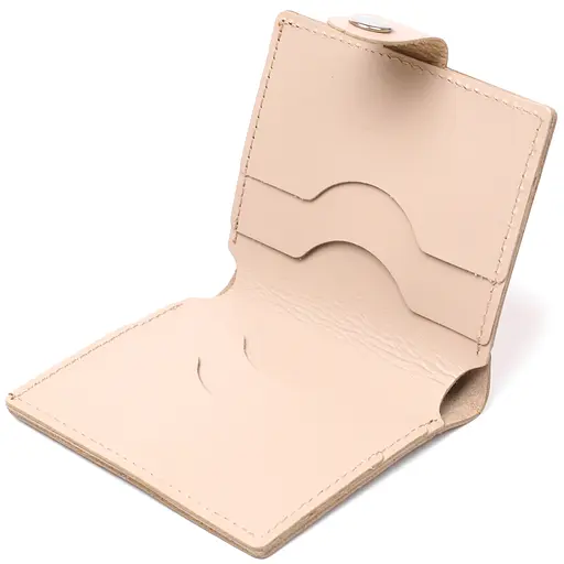 Классическое кожаное портмоне Shvigel 9х10х1 см acs0029707 - фото 4