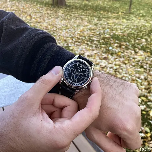 Наручний годинник чоловічий 319 Чорний-Срібний-Чорний Forsining acs0031394 - фото 9