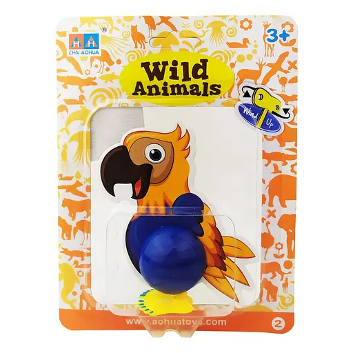 Іграшка заводна "Птах" Bambi 2031A 15 см Синьо-жовтий - фото 1