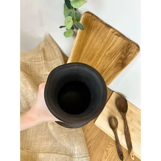 Глек 2 літри керамічний (глиняний) різьблений без ручки декор - фото 8