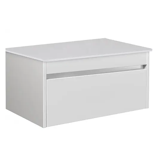 Тумба Мойдодир Prime 80-А ST зі стільницею підвісна Білий - фото 1