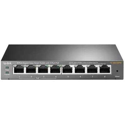 Коммутатор TP-LINK TL-SG108PE, 8x100/1000 Mb/s, управление