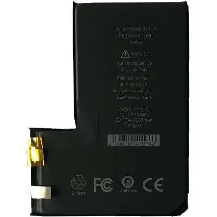 Акумулятор Apple ALPHA-C. EXTRA for iPhone12ProMax/3687mAh/Без контролеру