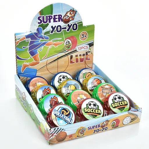 Йо-йо, 6 см, світлові ефекти, на батарейках, 22.5x6x22 см (В асортименті) - фото 2