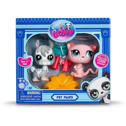 Игровой набор Littlest Pet Shop Игра в прятки 00509 аксессуары и 2 фигурки