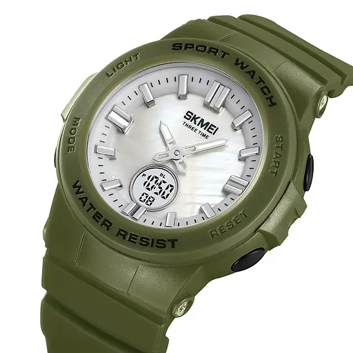 Годинник наручний жіночий 2125AG Army green Skmei acs0030256 - фото 2