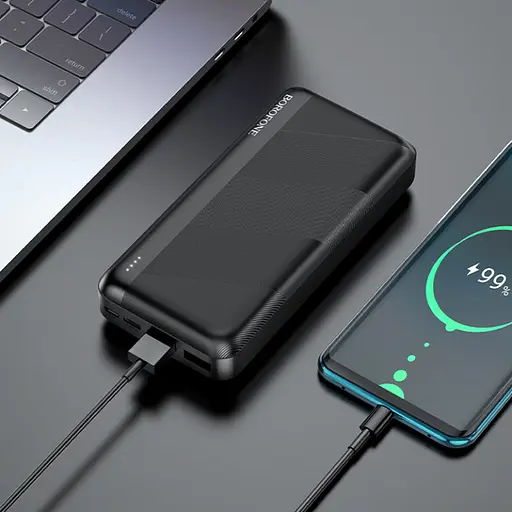 Універсальна мобільна батарея Power Bank Borofone BJ27A Pindar 20000mAh (Чорний) - фото 5