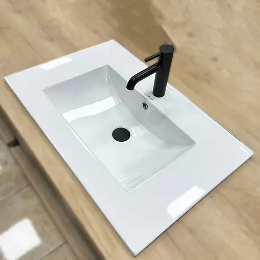 Умивальник VBI Ferrara 70 white врізний VBI-018013, Білий - фото 3