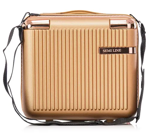 Бьюті-кейс Semi Line 16L Gold (T5663-2) (DAS302639) - фото 3