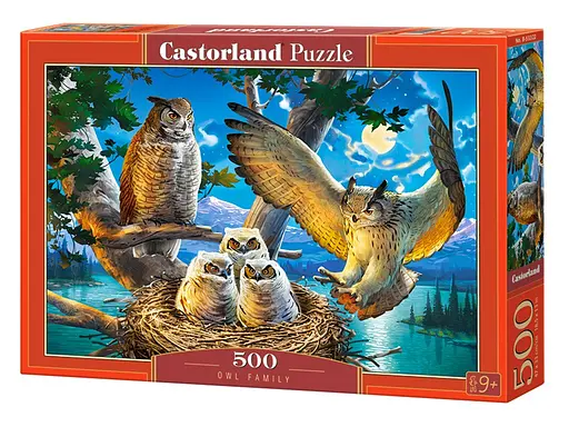 Пазли Castorland Совине родина, 500 елементів, 47x33 см, B-53322