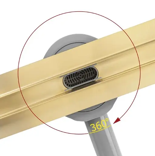 Трап для душу Rea Neox 80 Slim Pro brushed gold REA-G2715 - фото 2