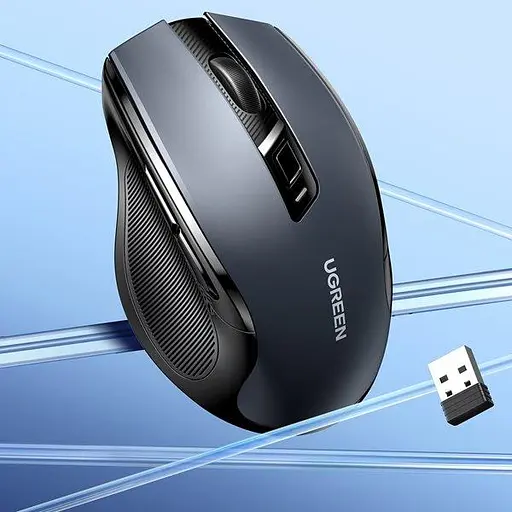 Бездротова мишка Ugreen MU006 Portable Wireless Mouse чорний (15063) - фото 3