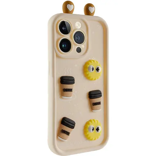 Чохол Epik TPU Toys Case with Ears для Apple iPhone 13 Pro 6.1 Sand
