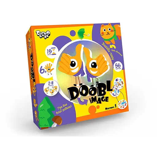 Настільна гра Danko Toys Доббль Картинки Muiltibox 1 (Doobl Image) (в асорт.) (укр.) (DBI-01-01U) - фото 1