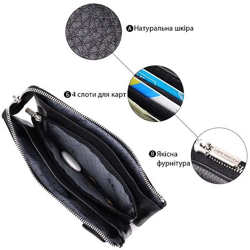 Жіночий гаманець із натуральної шкіри Tony Perotti 18.5х10х2 см acs0032279 - фото 4