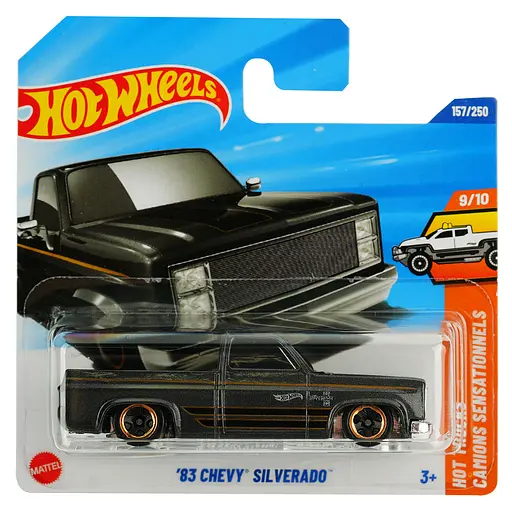 Базова машинка Hot Wheels Hot Trucks 83 Chevy Silverado чорна (5785) JMT29-N521     
