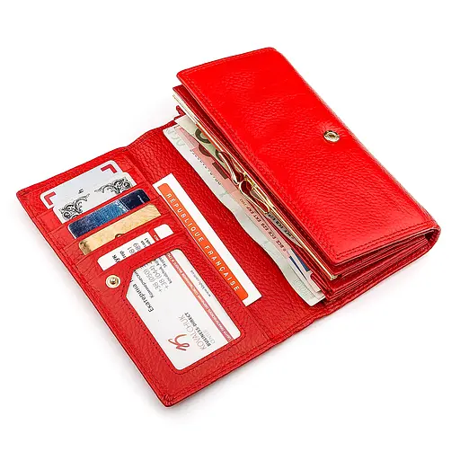 Кожаный женский кошелек (S9001B) Boston 17.5х10х3.5 см acs0015652 - фото 3