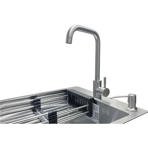 Комплект мойка + смеситель Romzha Arta U-450S (B) - фото 4