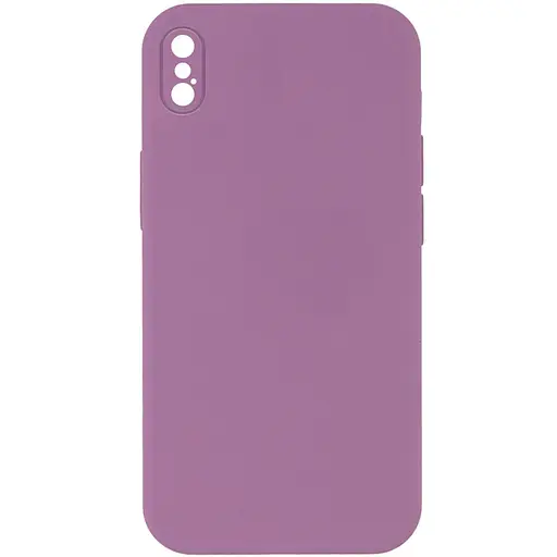 Чохол Epik Silicone Case Square Full Camera Protective AA No Logo для Apple iPhone XS Max 6.5 Ліловий/Lilac Pride