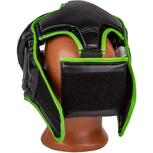 Боксерский тренировочный шлем PowerPlay 3100 PU XS Black/Green - фото 5