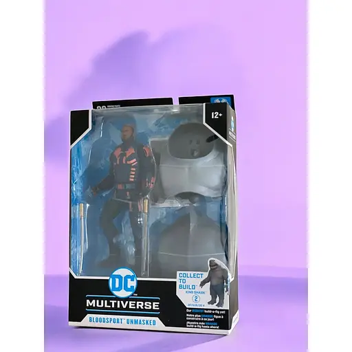 Коллекционная Подвижная фигурка Бладспорт без маски Bloodsport The Suicide Squad DC Multiverse