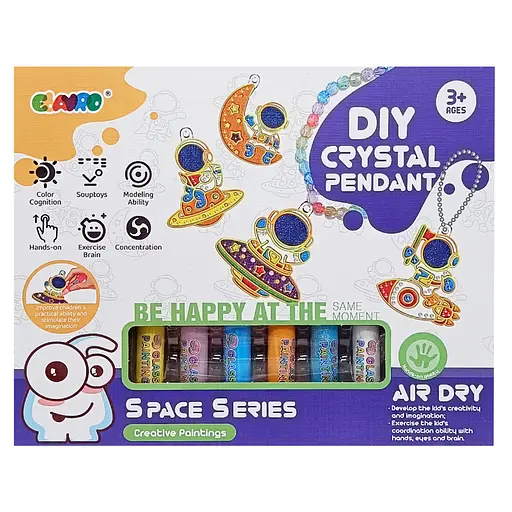 Набор для творчества "Space" 9040E, брелоки, раскраски, бусины, краска - фото 2