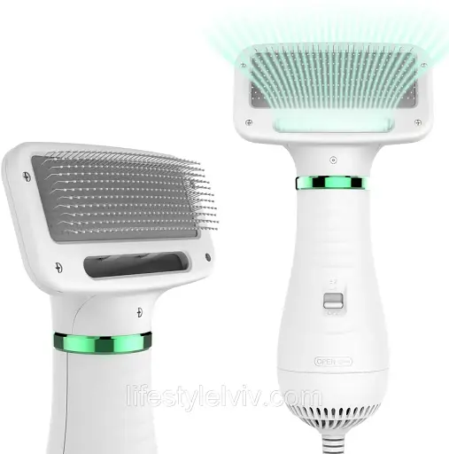 Фен-расческа для шерсти PET GROOMING DRYER WN-10 / Инструменты для груминга Преимущества: 2 в 1 фен для волос для домашних животных - фото 8
