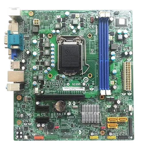 Материнская плата Lenovo IH61M v4.2 LGA 1155 (IH61M) Б/У. - фото 1