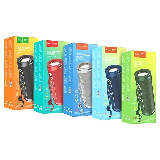 Портативна акустика Hoco Portable Speaker HC9 Dazzling Pulse Sports Grey (757821) [75754] - фото 4