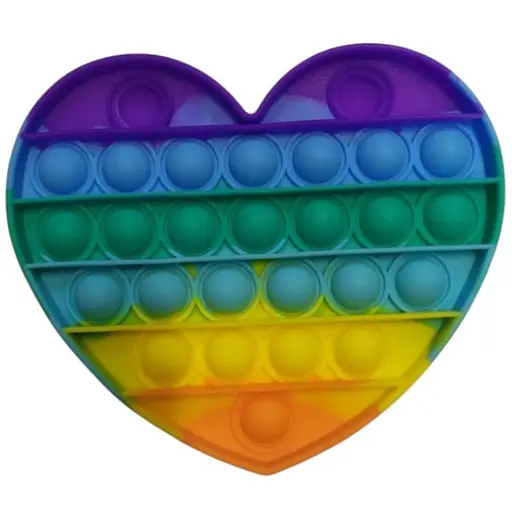 Сенсорна іграшка Pop it антистрес сердечко - фото 1