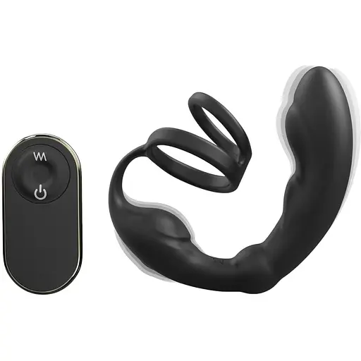 Масажер простати Dorcel P-Ring з ерекційним кільцем і пультом ДК