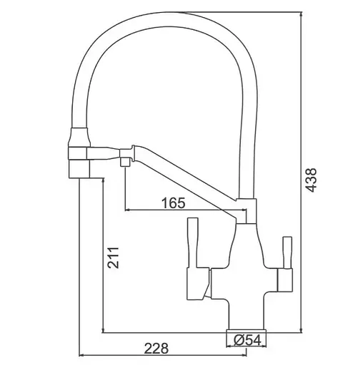 Змішувач для кухні Frap F4397-9 - фото 6