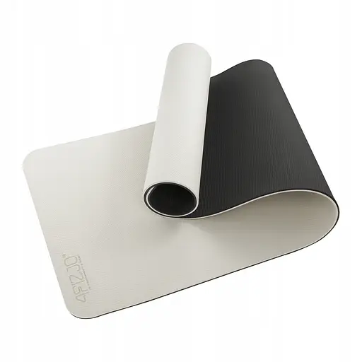 Коврик (мат) спортивный 4FIZJO TPE 180 x 60 x 0.6 см для йоги и фитнеса Grey/Black (P-5907739317100) - фото 10