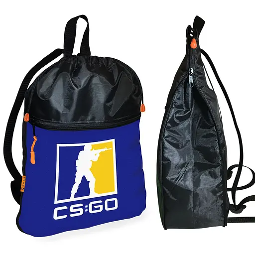 Рюкзак-мешок для обуви,спортивной формы CS:GO Counter-Strike детская сумка для сменки с расширителем (01247)
