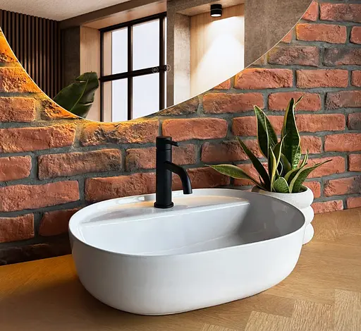 Умивальник Rea Aura 51 white накладний REA-U4620, Білий - фото 4