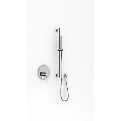 Душова система Kohlman Roxin chrome + BOX прихованого монтажу QW220RSP4, Хром - фото 1