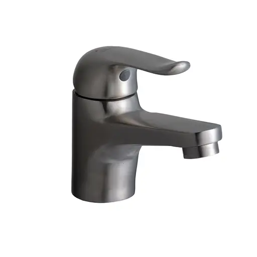 Смеситель для умывальника Globus Lux Leon SL-101 Нержавеющая сталь - фото 1