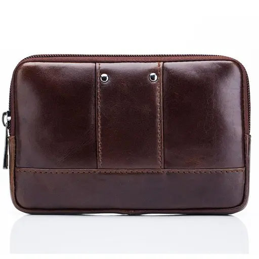 Шкіряна чоловіча сумка на пояс BULL 11х17х3 см nsa0001229 - фото 4