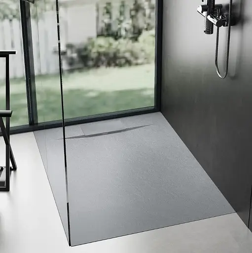 Душевой поддон Rea Bazalt 90x90 grey REA-K4105 Серый - фото 4