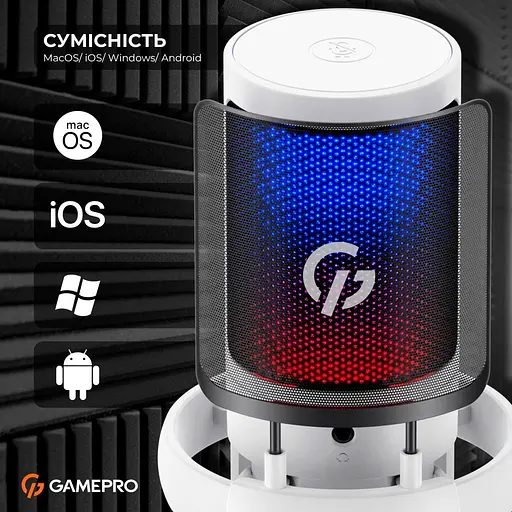 Мікрофон GamePro UGM105W White [126092] - фото 6